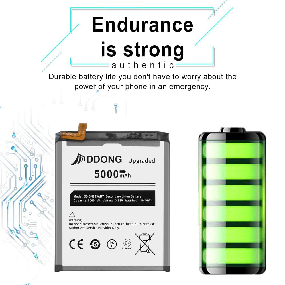 Amazon.com: DDONG for Samsung Galaxy Note 20 Ultra Battery